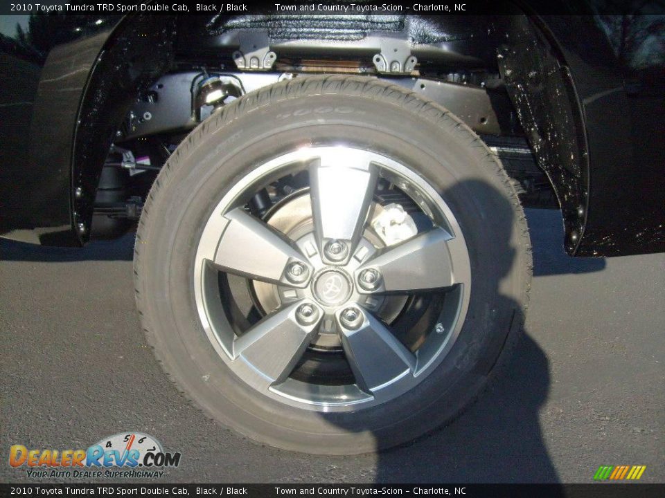 2010 Toyota Tundra TRD Sport Double Cab Black / Black Photo #11