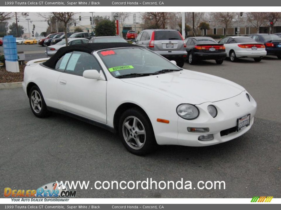 1999 Toyota Celica GT Convertible Super White / Black Photo #1