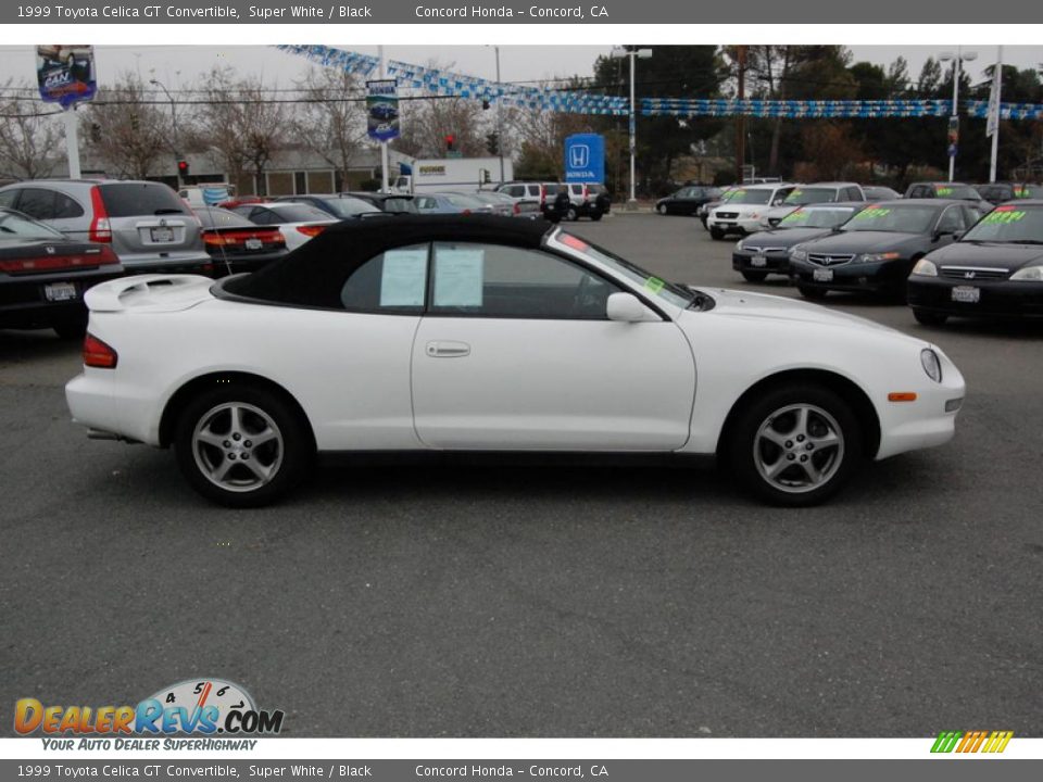 1999 Toyota Celica GT Convertible Super White / Black Photo #2