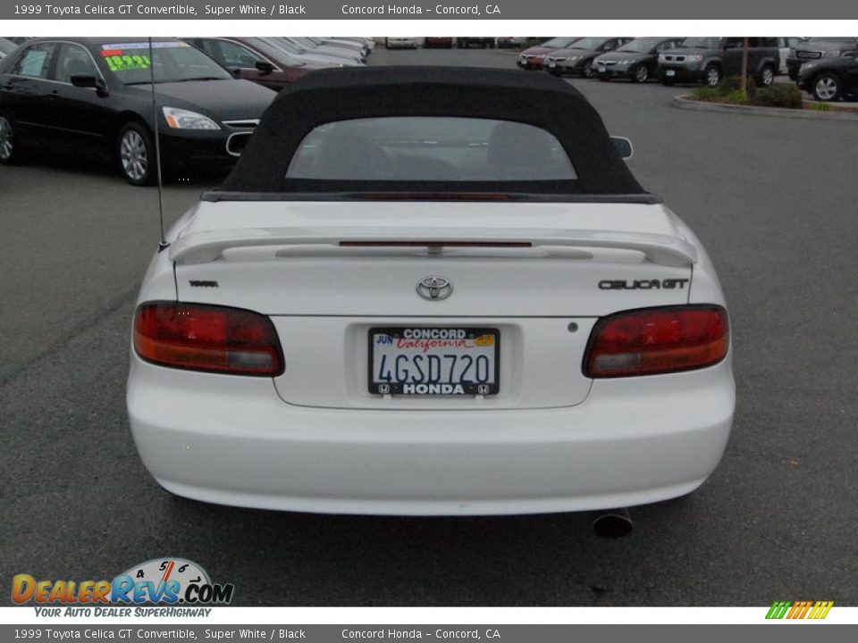 1999 Toyota Celica GT Convertible Super White / Black Photo #4