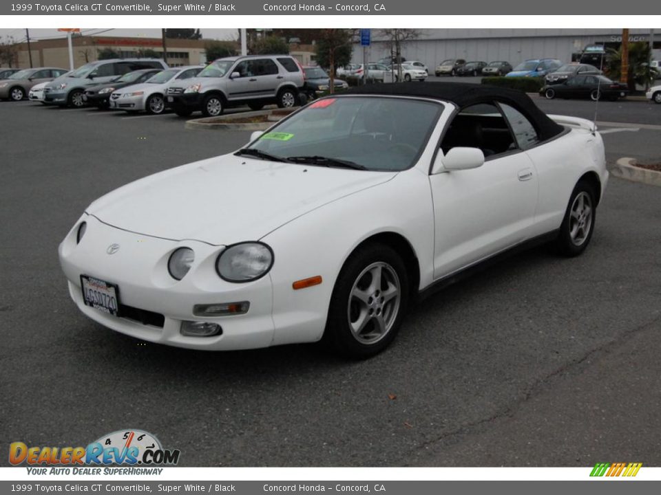 1999 Toyota Celica GT Convertible Super White / Black Photo #7
