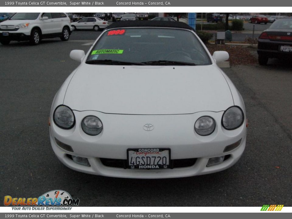 1999 Toyota Celica GT Convertible Super White / Black Photo #8