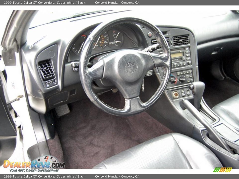 1999 Toyota Celica GT Convertible Super White / Black Photo #12