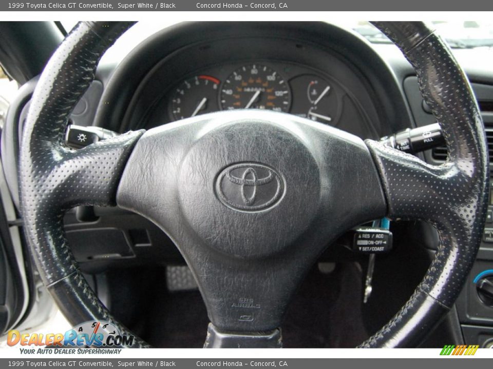 1999 Toyota Celica GT Convertible Super White / Black Photo #19