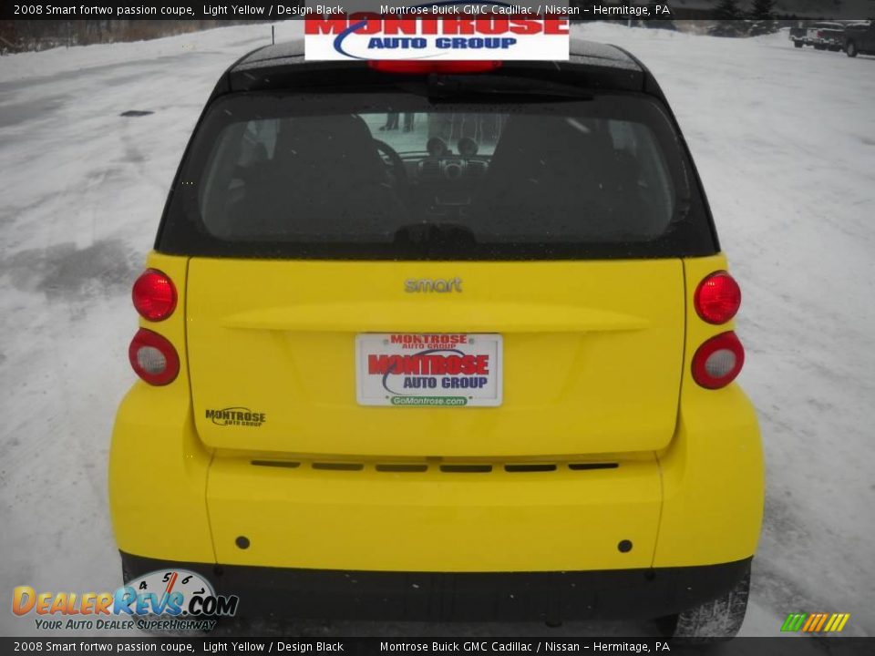 2008 Smart fortwo passion coupe Light Yellow / Design Black Photo #4
