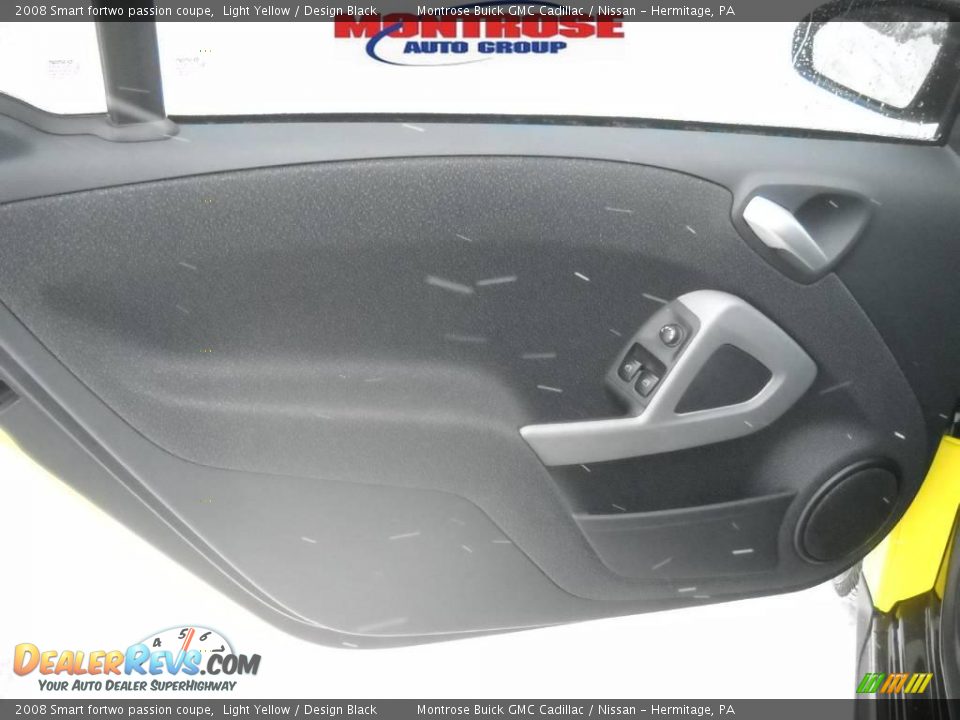 2008 Smart fortwo passion coupe Light Yellow / Design Black Photo #8