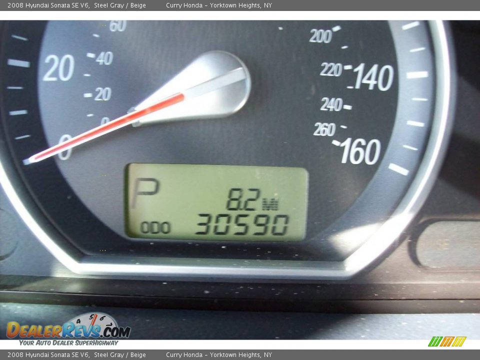2008 Hyundai Sonata SE V6 Steel Gray / Beige Photo #4