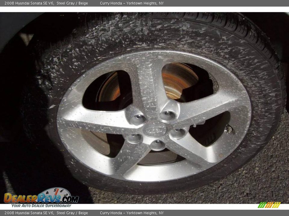 2008 Hyundai Sonata SE V6 Steel Gray / Beige Photo #10
