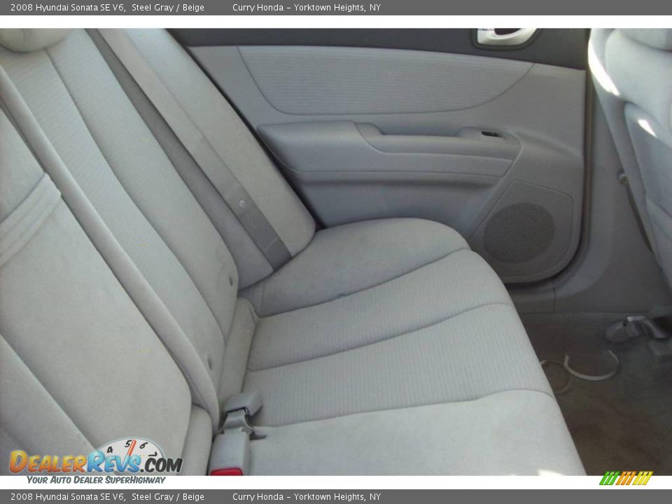 2008 Hyundai Sonata SE V6 Steel Gray / Beige Photo #15