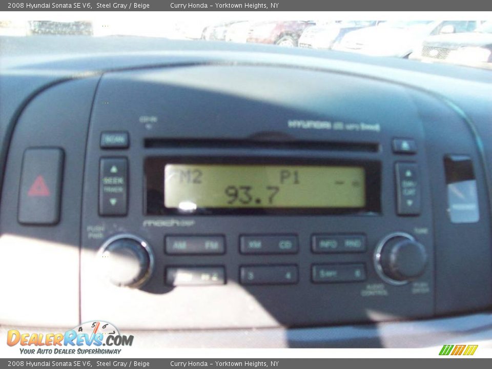2008 Hyundai Sonata SE V6 Steel Gray / Beige Photo #16