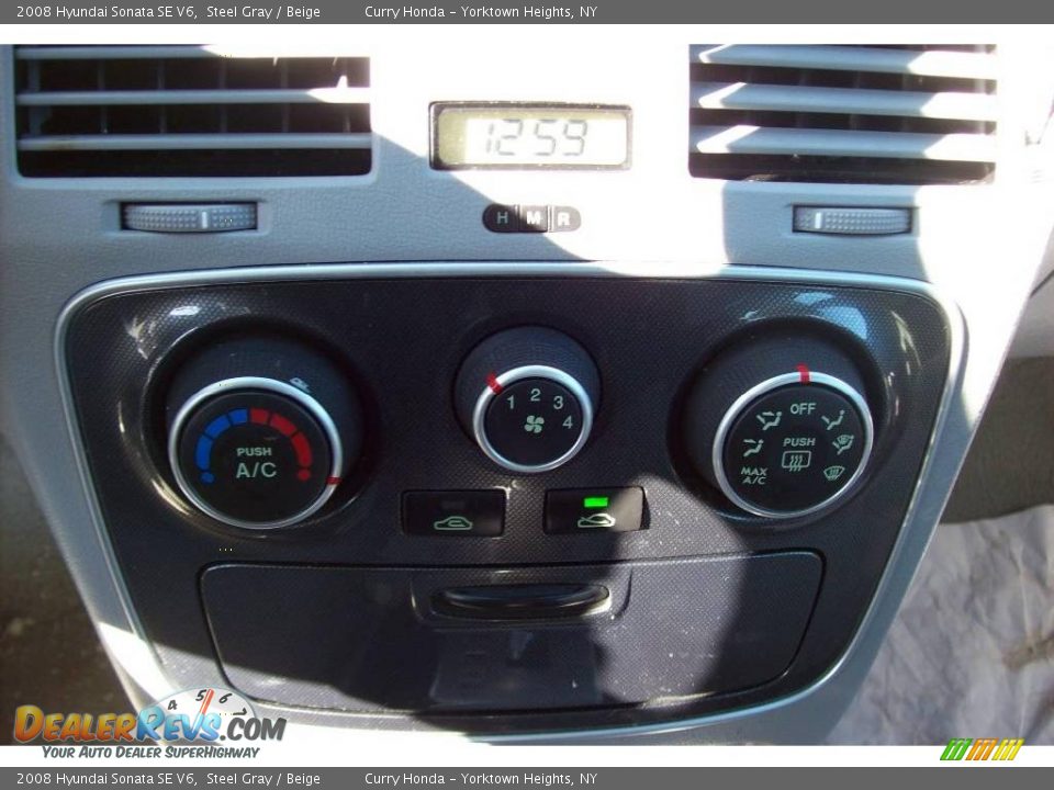 2008 Hyundai Sonata SE V6 Steel Gray / Beige Photo #17