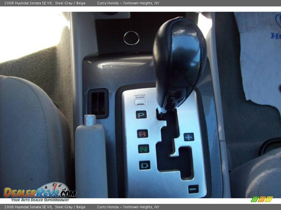 2008 Hyundai Sonata SE V6 Steel Gray / Beige Photo #18