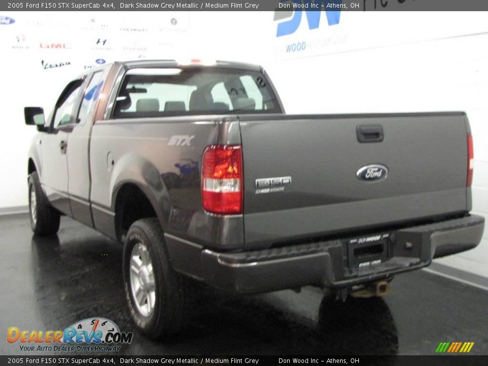 2005 Ford F150 STX SuperCab 4x4 Dark Shadow Grey Metallic / Medium Flint Grey Photo #3