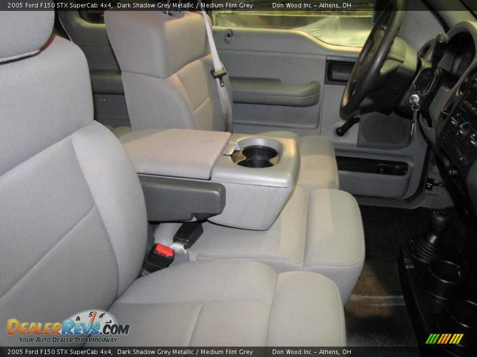 2005 Ford F150 STX SuperCab 4x4 Dark Shadow Grey Metallic / Medium Flint Grey Photo #12