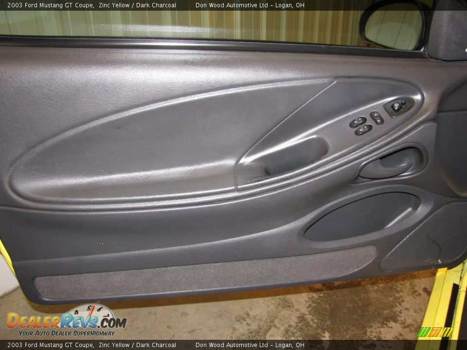 2003 Ford Mustang GT Coupe Zinc Yellow / Dark Charcoal Photo #15