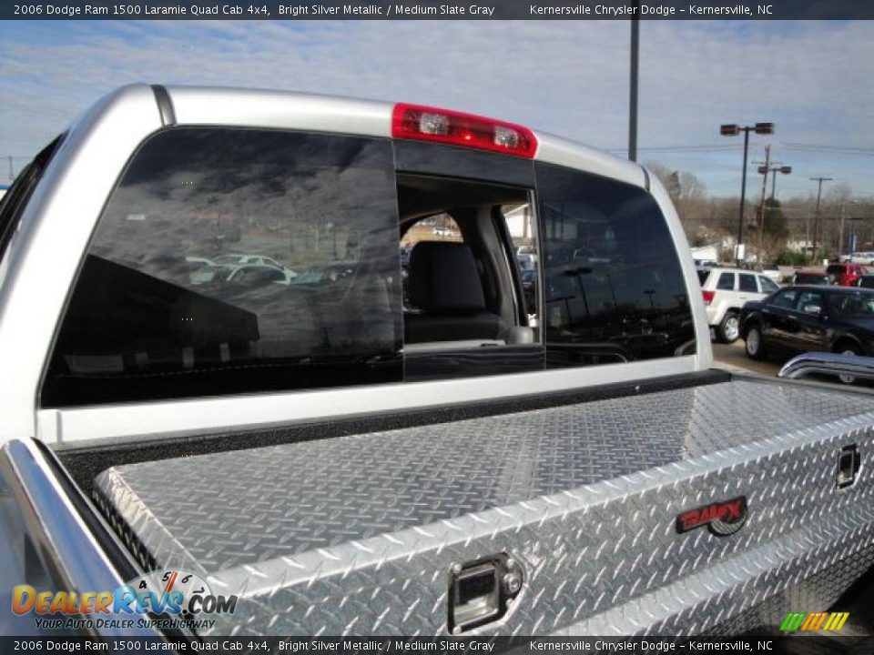 2006 Dodge Ram 1500 Laramie Quad Cab 4x4 Bright Silver Metallic / Medium Slate Gray Photo #12