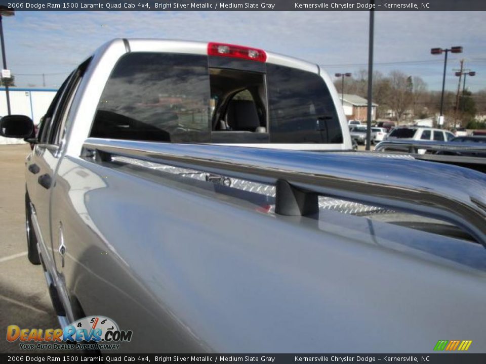 2006 Dodge Ram 1500 Laramie Quad Cab 4x4 Bright Silver Metallic / Medium Slate Gray Photo #13