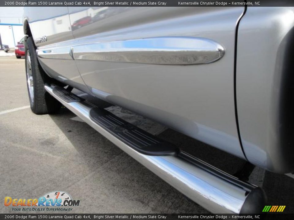 2006 Dodge Ram 1500 Laramie Quad Cab 4x4 Bright Silver Metallic / Medium Slate Gray Photo #15