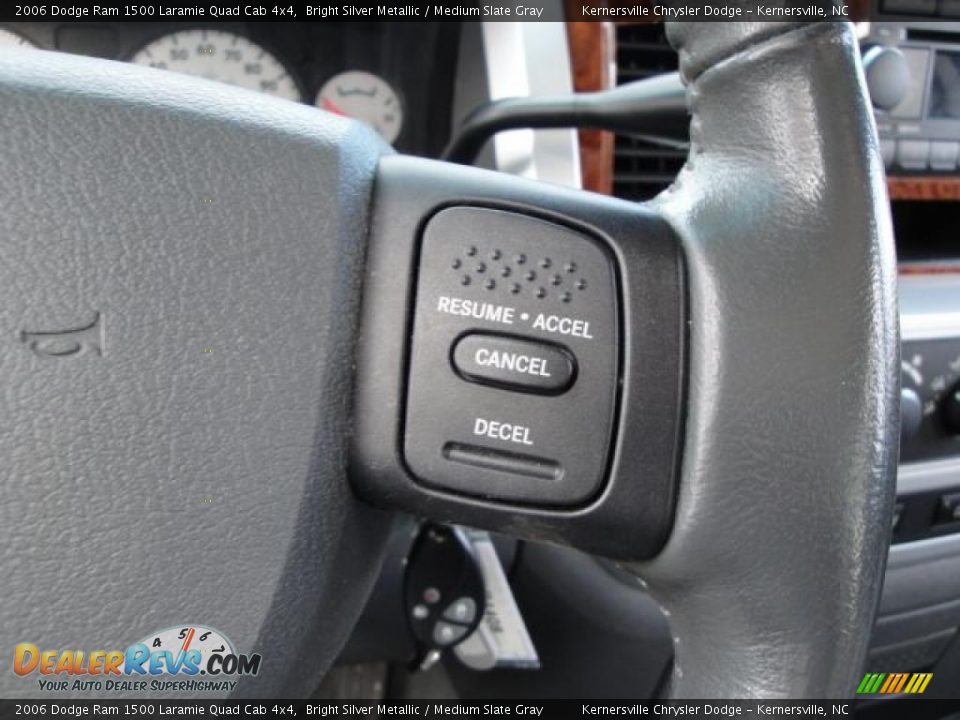 2006 Dodge Ram 1500 Laramie Quad Cab 4x4 Bright Silver Metallic / Medium Slate Gray Photo #33