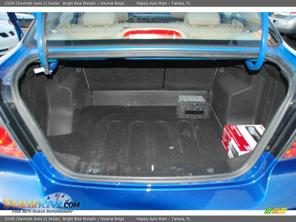 2008 Chevrolet Aveo LS Sedan Bright Blue Metallic / Neutral Beige Photo #24