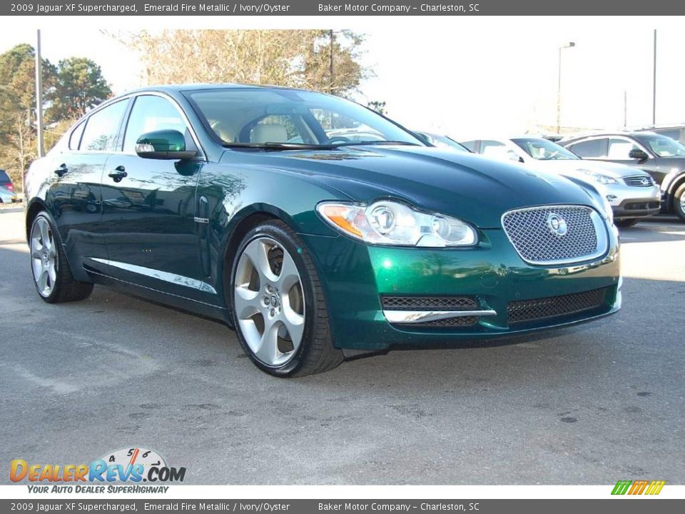 2009 Jaguar XF Supercharged Emerald Fire Metallic / Ivory/Oyster Photo #1