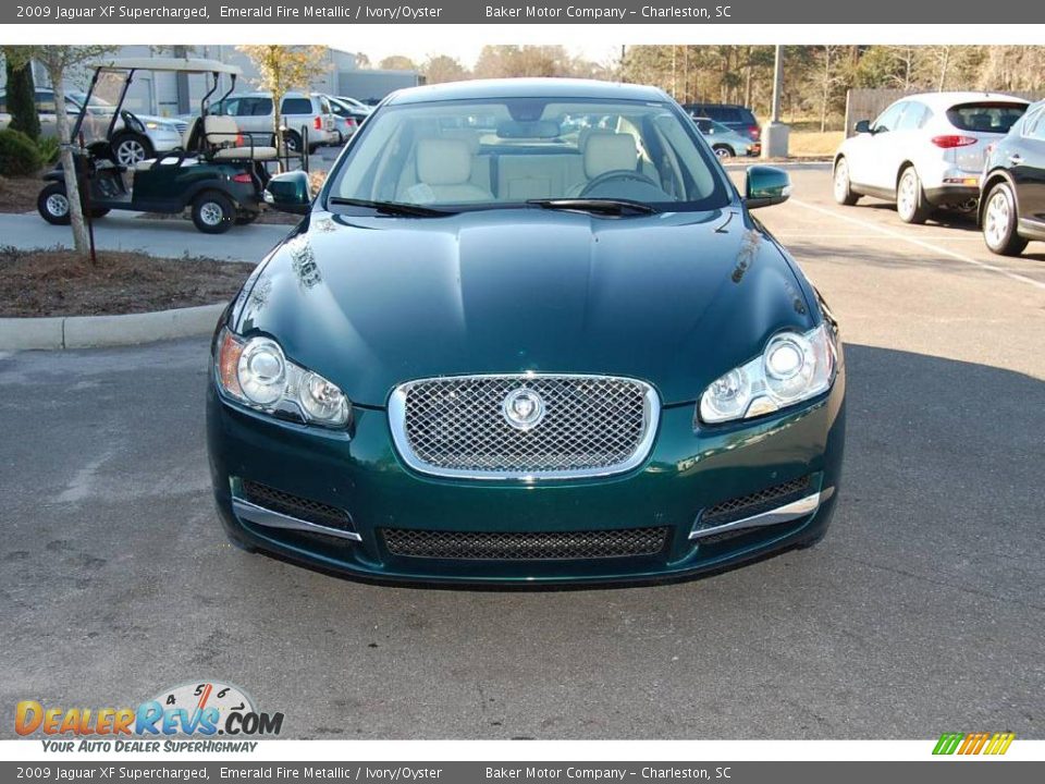 2009 Jaguar XF Supercharged Emerald Fire Metallic / Ivory/Oyster Photo #15