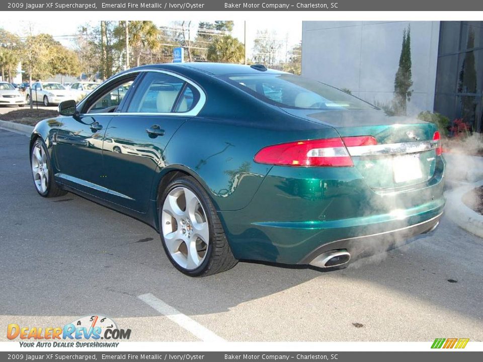 2009 Jaguar XF Supercharged Emerald Fire Metallic / Ivory/Oyster Photo #19
