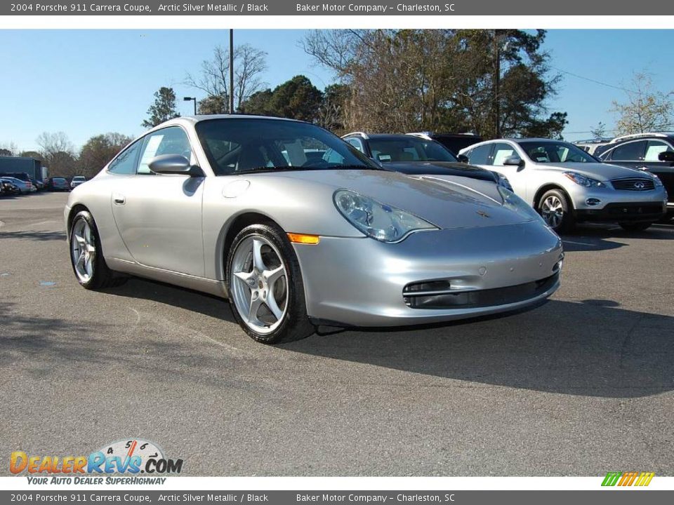 2004 Porsche 911 Carrera Coupe Arctic Silver Metallic / Black Photo #1