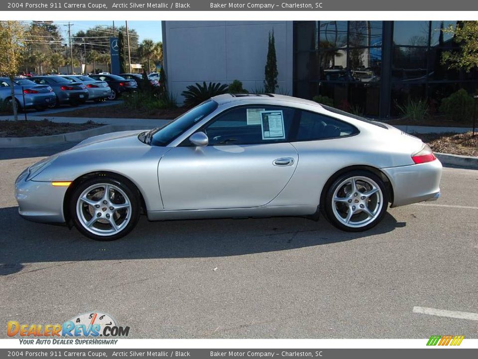 2004 Porsche 911 Carrera Coupe Arctic Silver Metallic / Black Photo #2