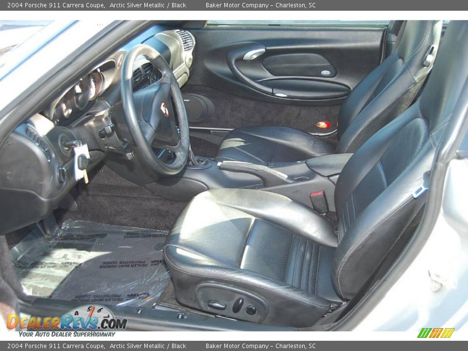 2004 Porsche 911 Carrera Coupe Arctic Silver Metallic / Black Photo #4