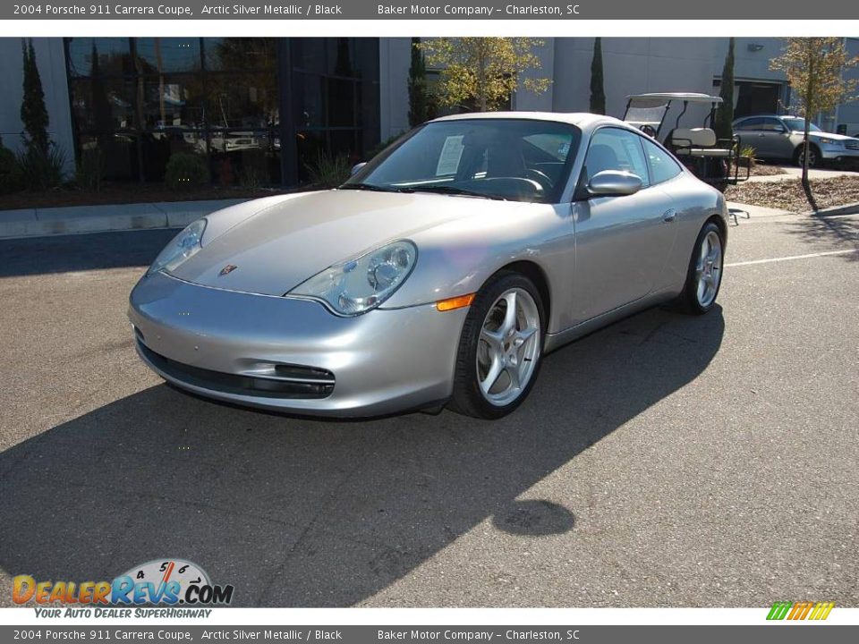 2004 Porsche 911 Carrera Coupe Arctic Silver Metallic / Black Photo #15