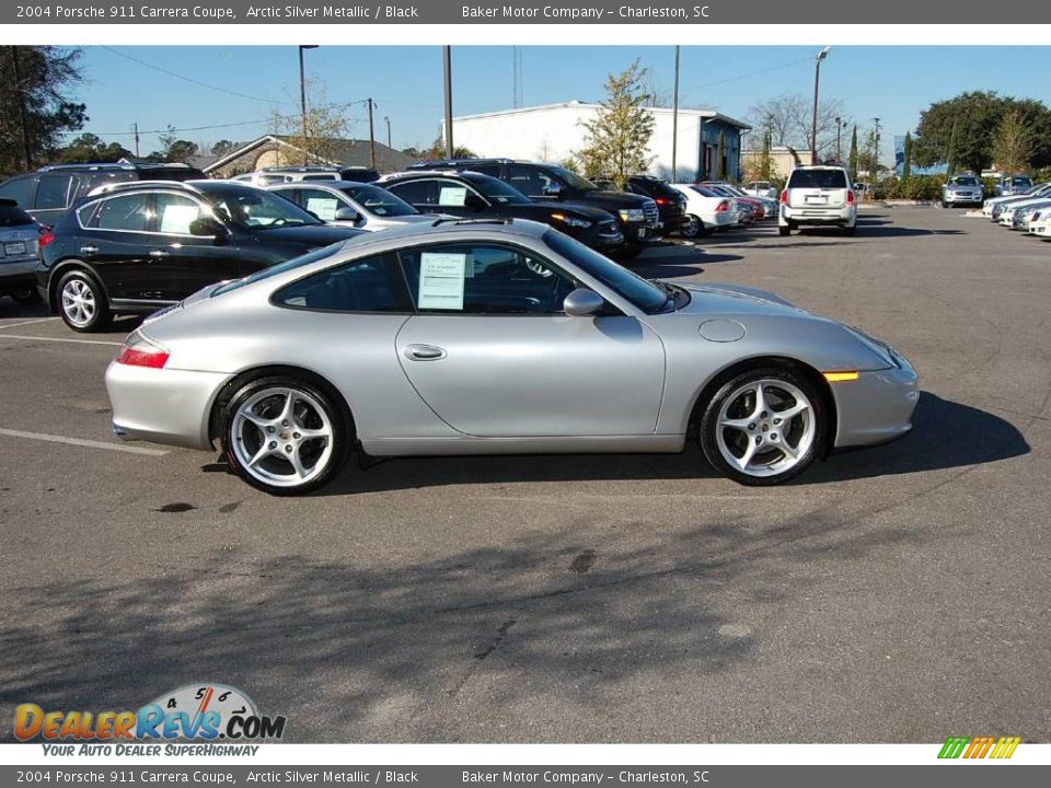 2004 Porsche 911 Carrera Coupe Arctic Silver Metallic / Black Photo #17