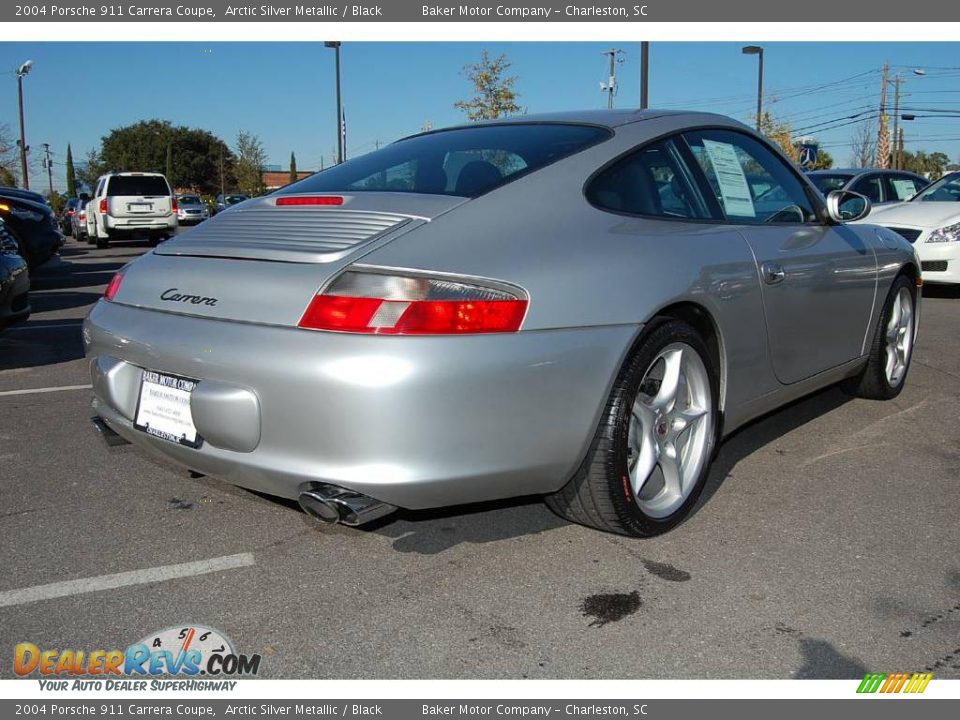 2004 Porsche 911 Carrera Coupe Arctic Silver Metallic / Black Photo #18