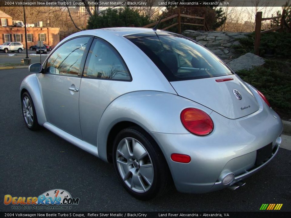 2004 Volkswagen New Beetle Turbo S Coupe Reflex Silver Metallic / Black/Grey Photo #3