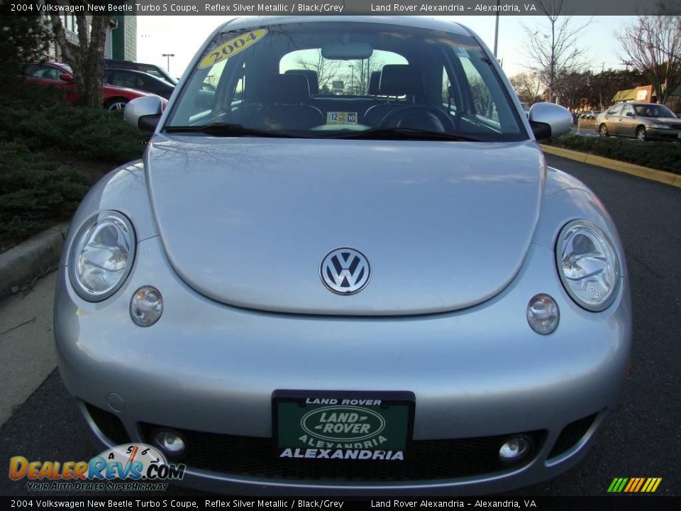 2004 Volkswagen New Beetle Turbo S Coupe Reflex Silver Metallic / Black/Grey Photo #7