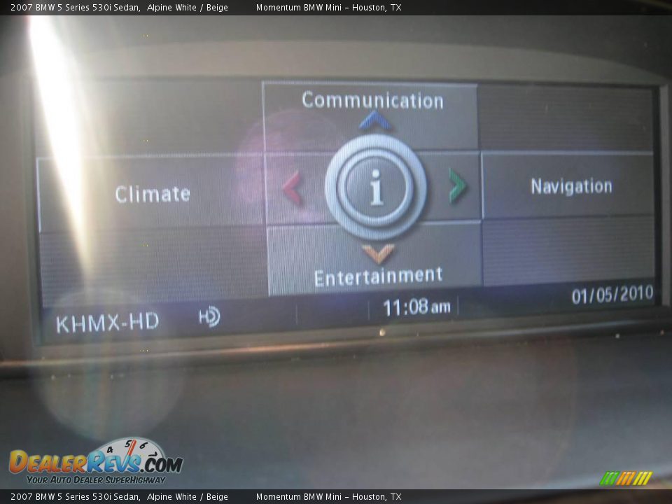 2007 BMW 5 Series 530i Sedan Alpine White / Beige Photo #16