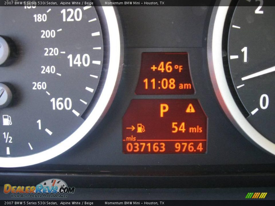 2007 BMW 5 Series 530i Sedan Alpine White / Beige Photo #17