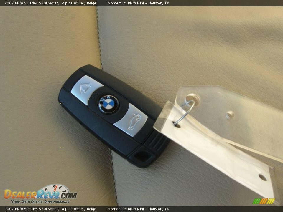 2007 BMW 5 Series 530i Sedan Alpine White / Beige Photo #20