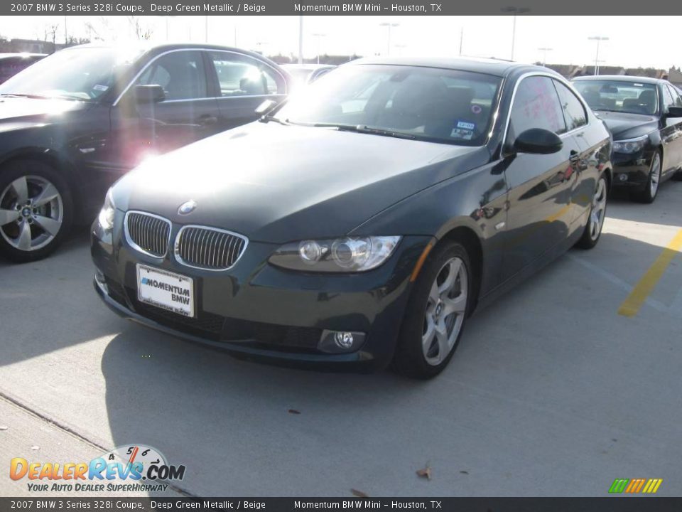2007 BMW 3 Series 328i Coupe Deep Green Metallic / Beige Photo #1