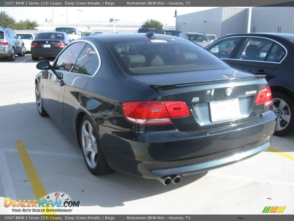 2007 BMW 3 Series 328i Coupe Deep Green Metallic / Beige Photo #2