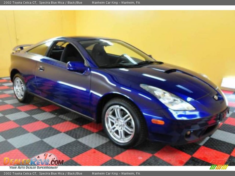 2002 Toyota Celica GT Spectra Blue Mica / Black/Blue Photo #1