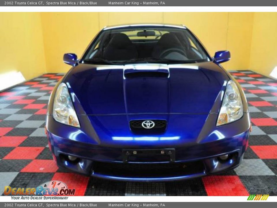 2002 Toyota Celica GT Spectra Blue Mica / Black/Blue Photo #2