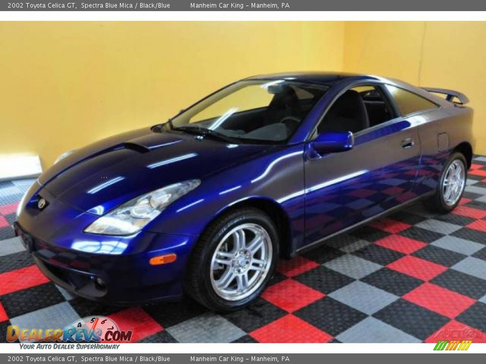 2002 Toyota Celica GT Spectra Blue Mica / Black/Blue Photo #3