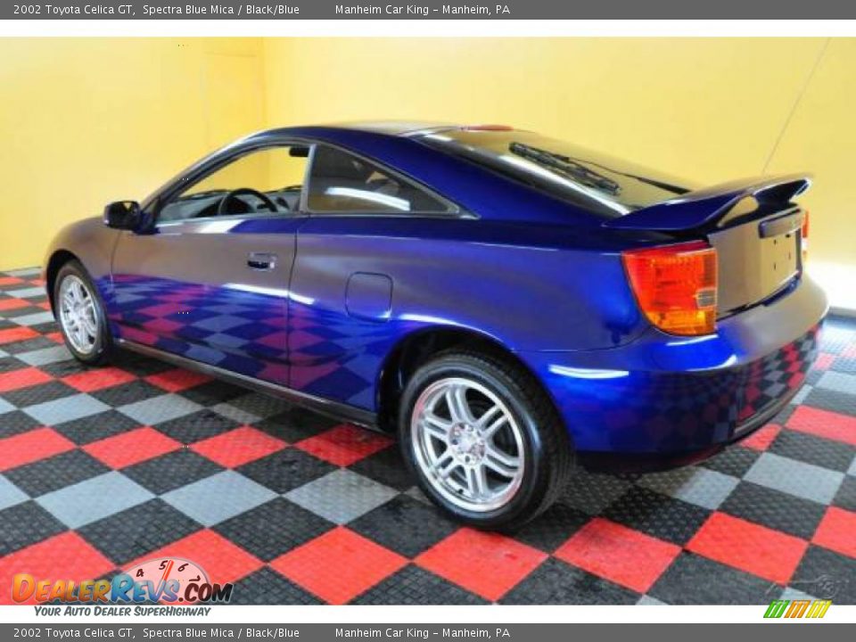 2002 Toyota Celica GT Spectra Blue Mica / Black/Blue Photo #4