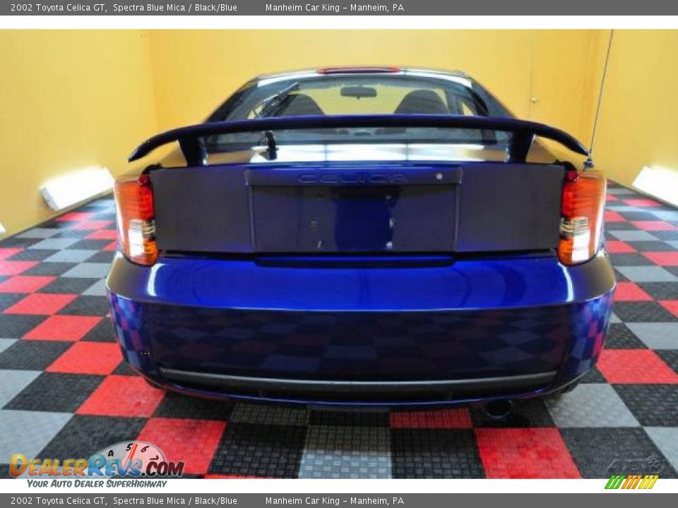 2002 Toyota Celica GT Spectra Blue Mica / Black/Blue Photo #5