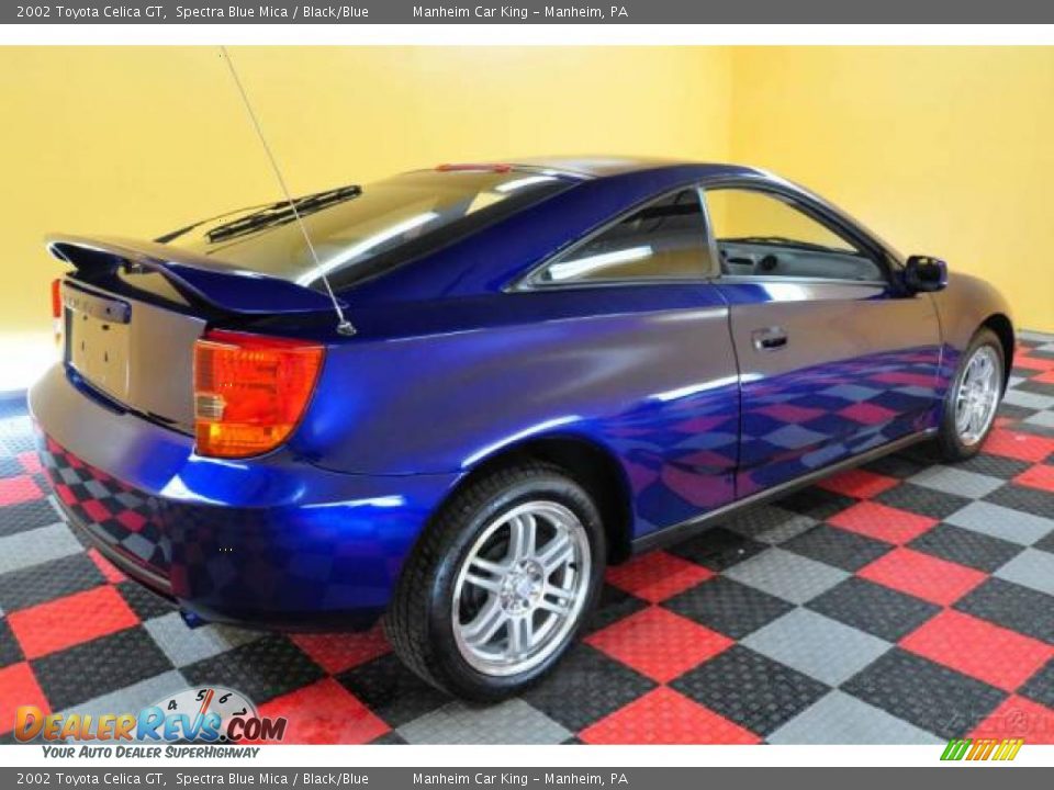 2002 Toyota Celica GT Spectra Blue Mica / Black/Blue Photo #6