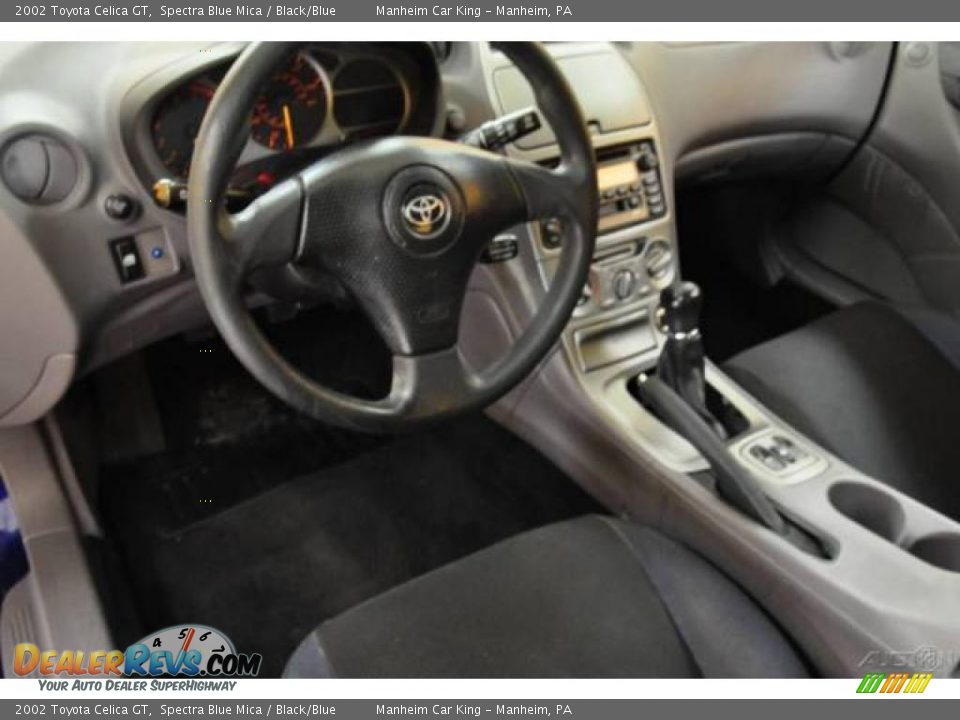 2002 Toyota Celica GT Spectra Blue Mica / Black/Blue Photo #7