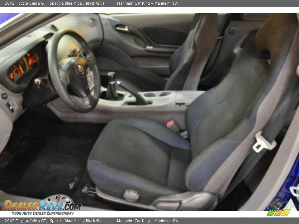 2002 Toyota Celica GT Spectra Blue Mica / Black/Blue Photo #11