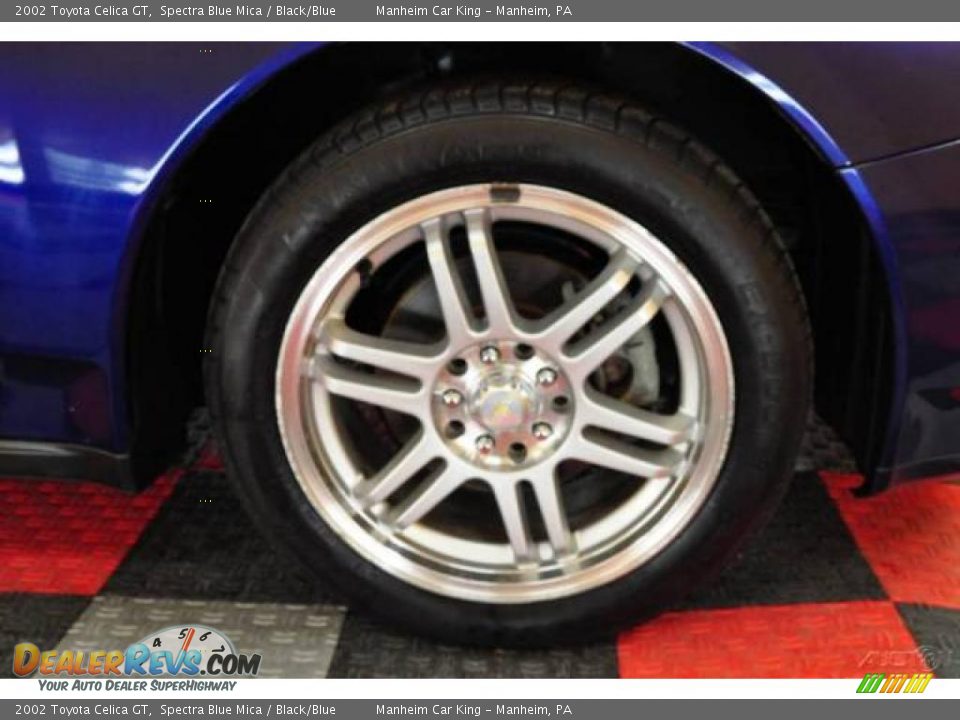 2002 Toyota Celica GT Spectra Blue Mica / Black/Blue Photo #15