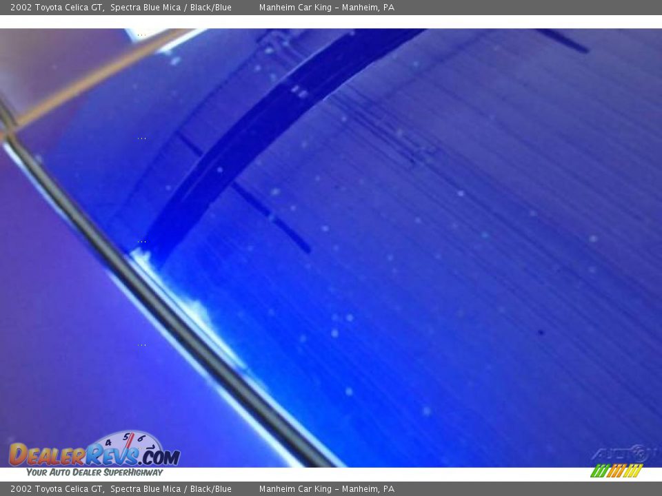 2002 Toyota Celica GT Spectra Blue Mica / Black/Blue Photo #16